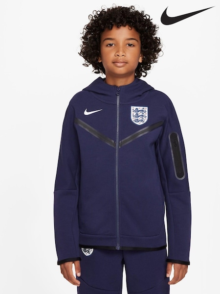 Nike Navy England Tech Zip Through Hoodies (Q43946) | €66