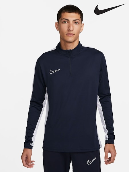 Nike Blue/Black Dri-FIT Academy Quarter Zip Training Top (Q44140) | €23