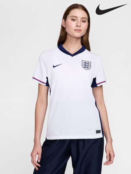 Nike White Womens England Stadium Shirt 2024 (Q44194) | €54