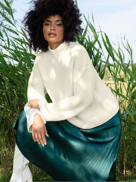 Ro&Zo Split Sleeve High Neck Jumper (Q44685) | €56