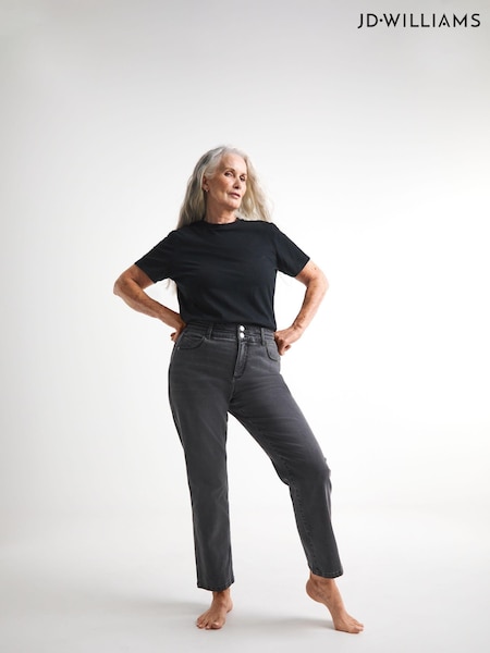 JD Williams Grey Magisculpt Straight Leg Jeans (Q44764) | €26