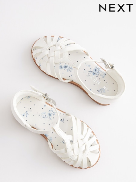 White Fisherman Occasion Sandals (Q44846) | AED86 - AED102
