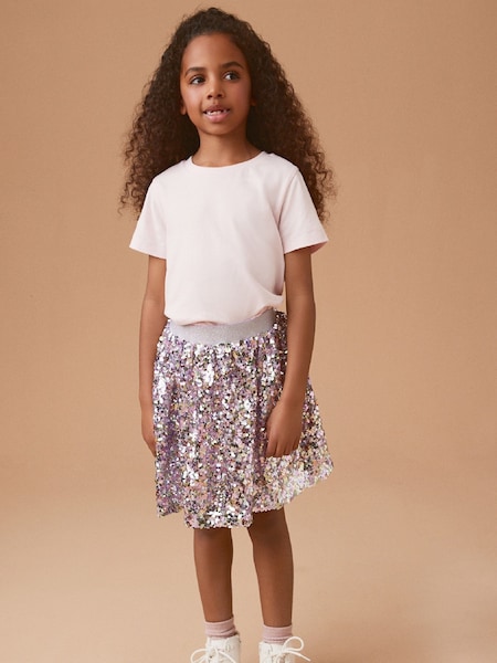 Pink/Purple Sequin Skirt (3-16yrs) (Q45139) | €11 - €15
