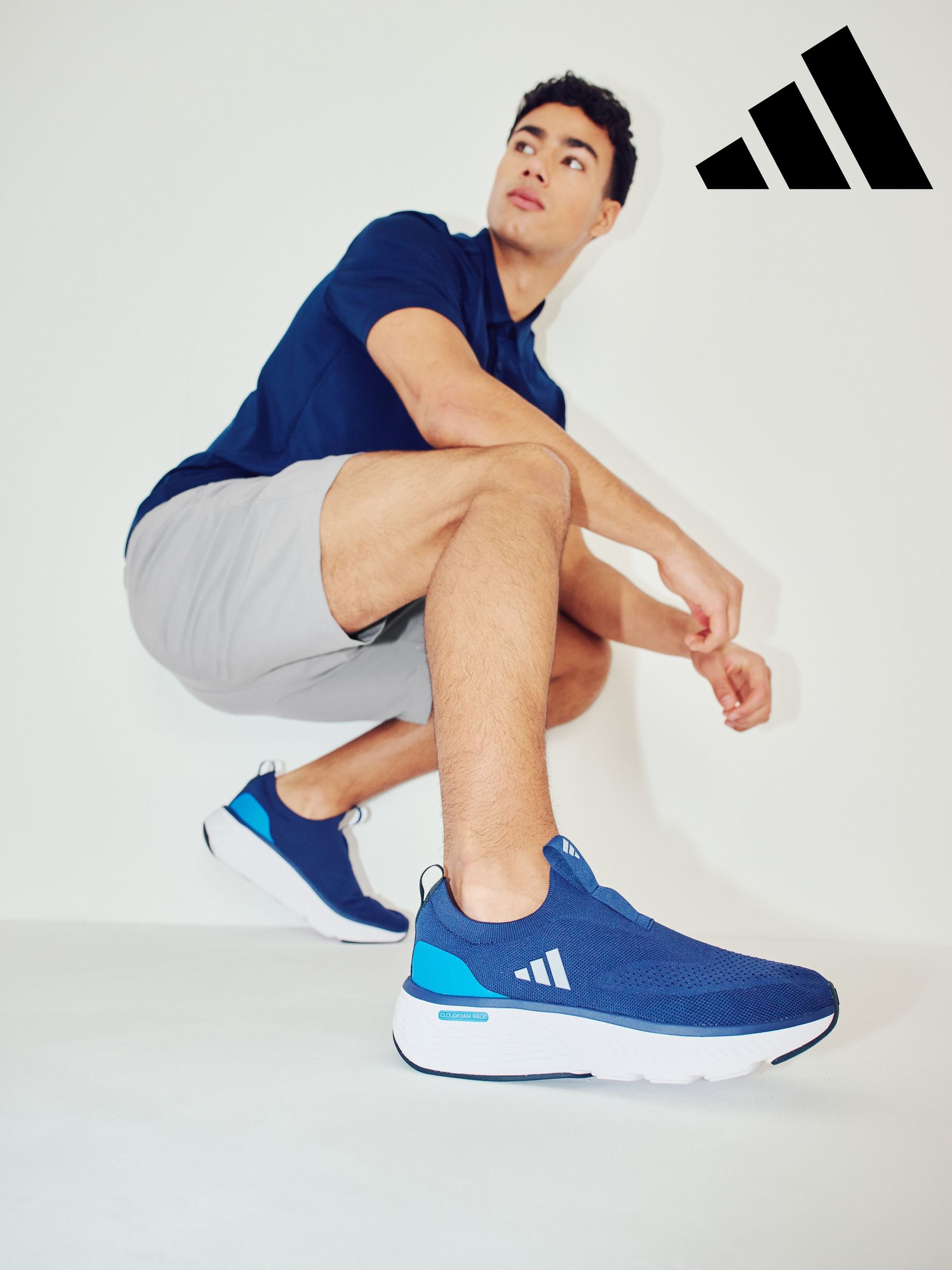 slip on adidas blue