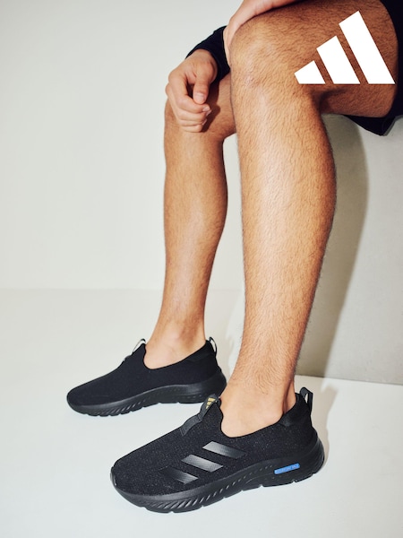 adidas Black Cloudfoam Move Lounger Slip In Trainers (Q45179) | €62