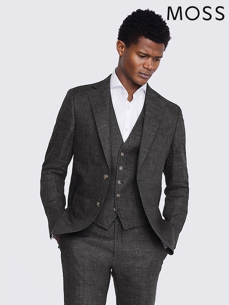 Verde caqui - Sartorial - Moss Linen Jacket (Q45192) | 267 €