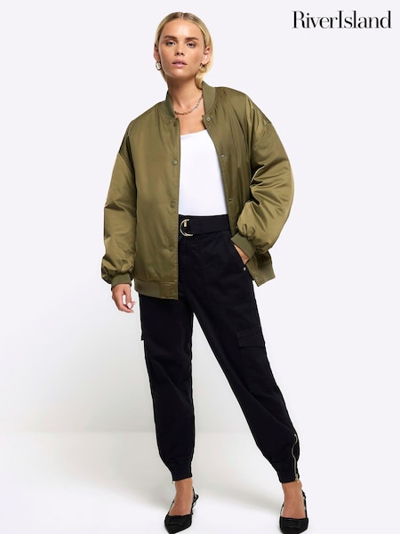 River Island Petite Belted Cuffed Utility Cargo Trousers (Q45224) | 13 €