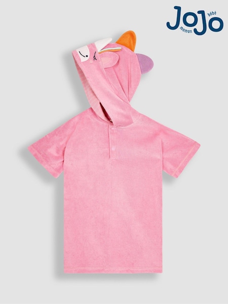 Rose - Jojo Maman Bébé Towelling Hooded Poncho (Q45503) | € 29