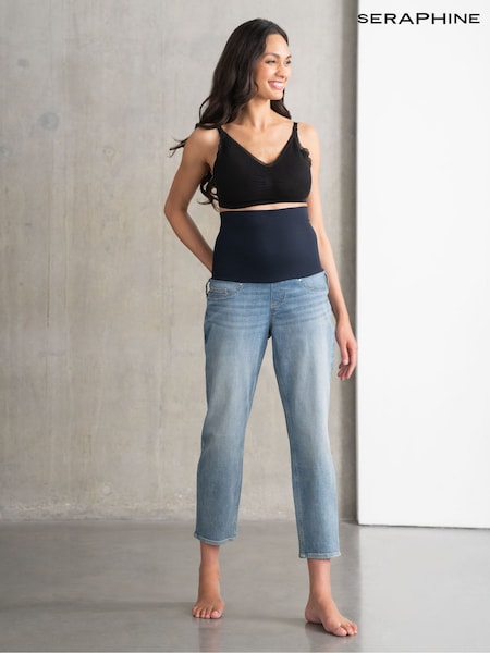 Seraphine Blue Post Maternity Tapered Leg Jeans (Q45648) | €86