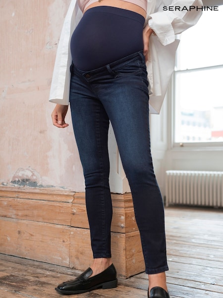 Seraphine Blue Bodhi Skinny Over Bump Jeans (Q45650) | €78