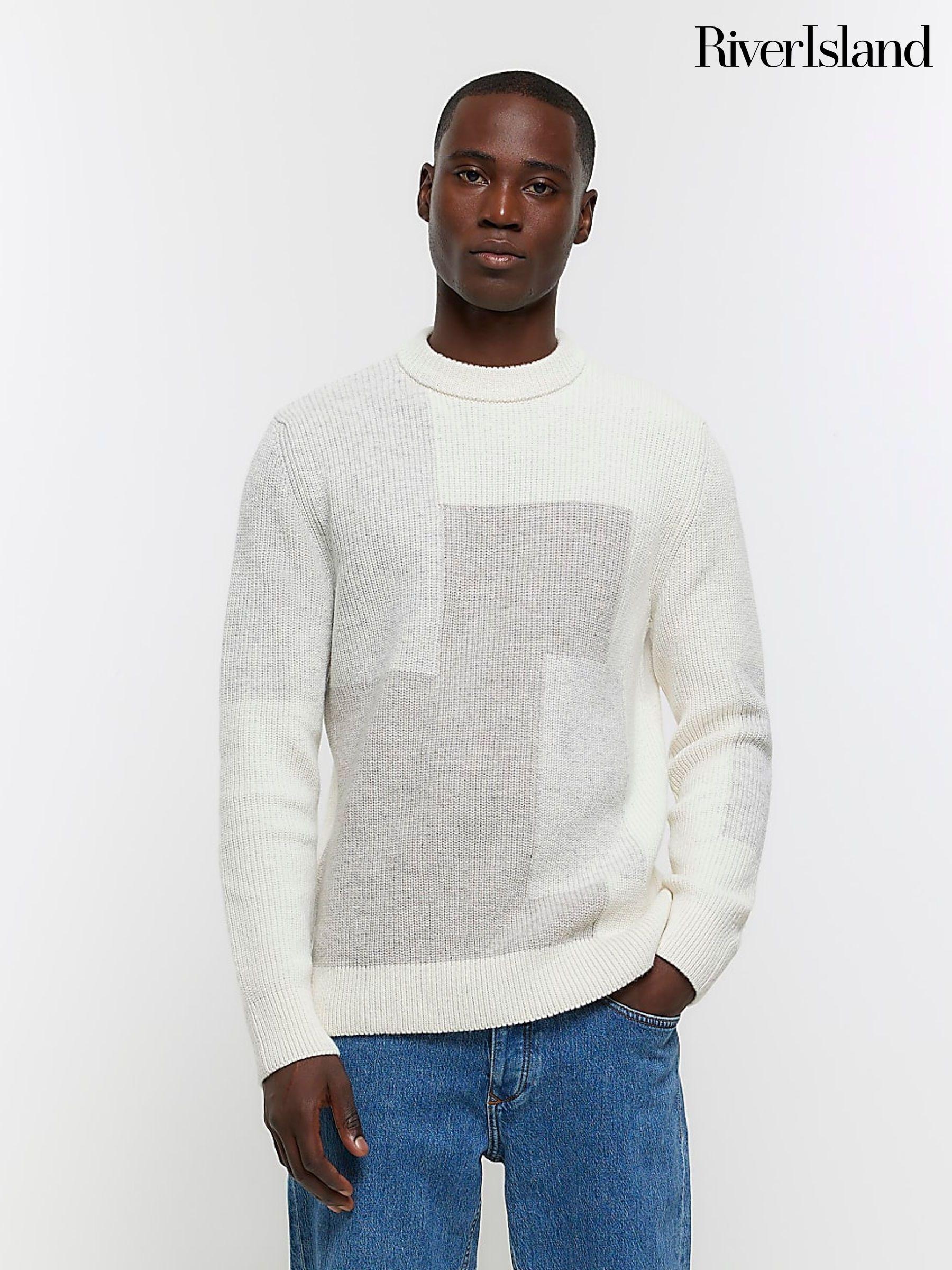 River Island Cream Colour Block Jumpers Next Luxembourg