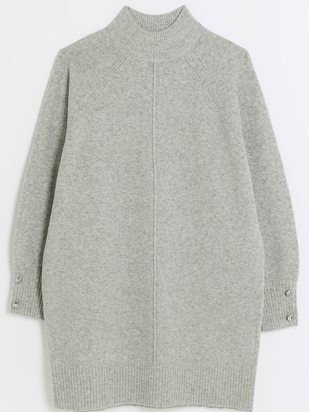 River Island Grey Cosy Jumper Dress (Q45874) | €21.50