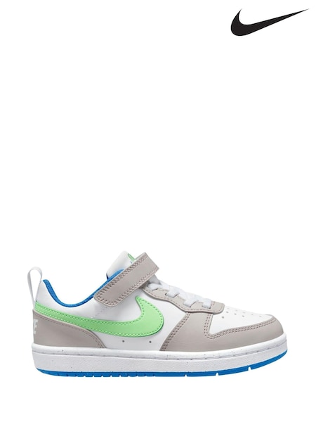 Nike White/Grey/Black Junior Court Borough Low Recraft Trainers (Q46069) | €30