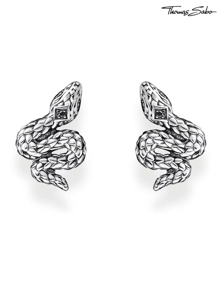 Thomas Sabo Black Mystic Snake 925 Silver Studs (Q46159) | €89
