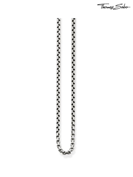 Thomas Sabo Silver Blackened Rebel  925 Silver Necklace (Q46162) | €95