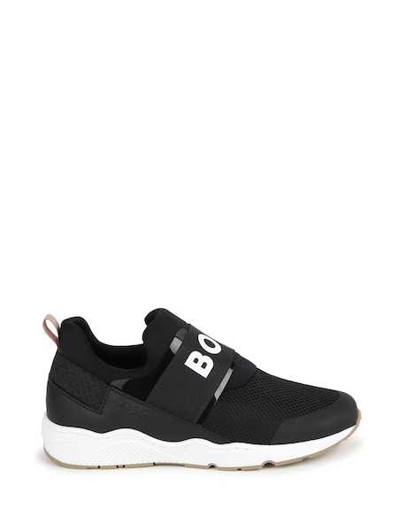 Negru - Pantofi de antrenament cu curele cu logo Boss (Q46175) | 568 LEI - 618 LEI