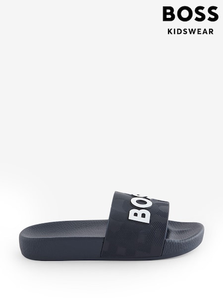 BOSS Blue Logo Sliders (Q46176) | €30