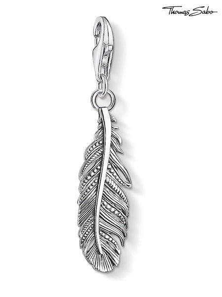 Thomas Sabo Silver Rebel 925 Silver Feather Charm (Q46193) | €33