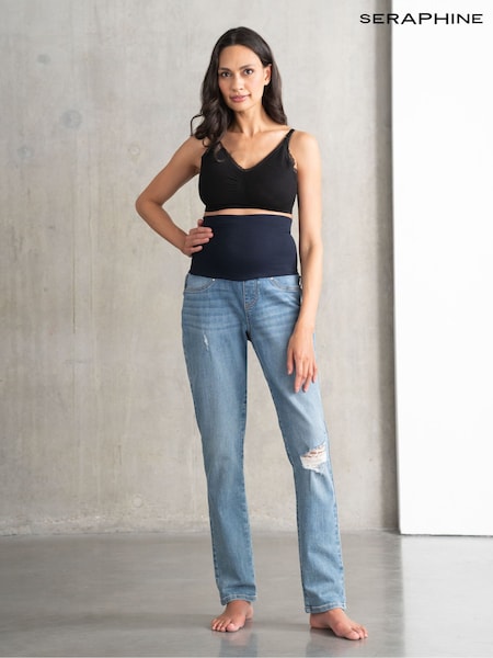 Seraphine Blue Post Maternity Boyfriend Jeans (Q48017) | €91