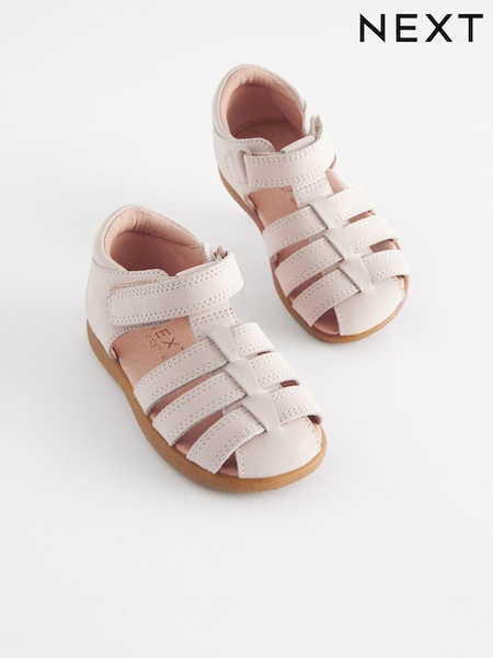 صخري - Baby Touch Fastening Leather First Walker Sandals (Q48300) | ‏112 د.إ.‏