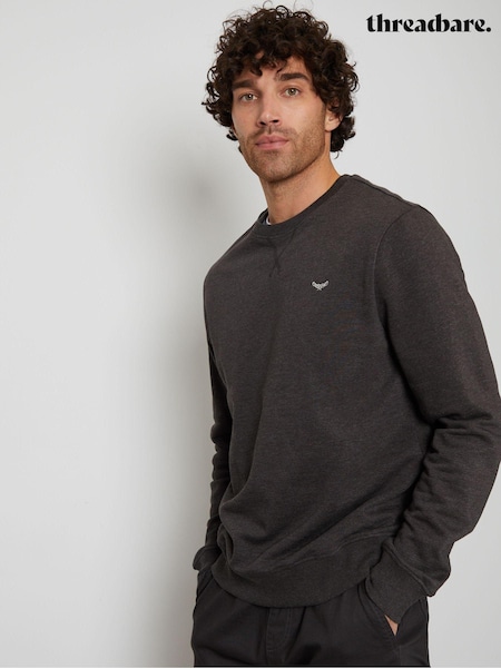 Threadbare Charcoal Crew Neck Sweatshirt (Q48570) | €27