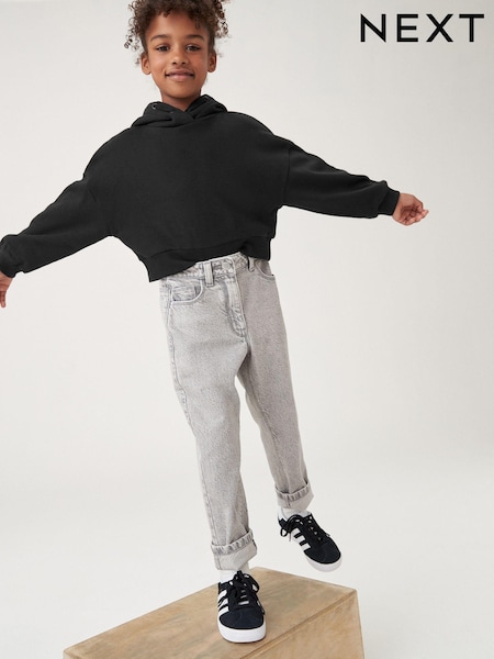 Black Cropped Hoodie (3-16yrs) (Q48990) | €7 - €10
