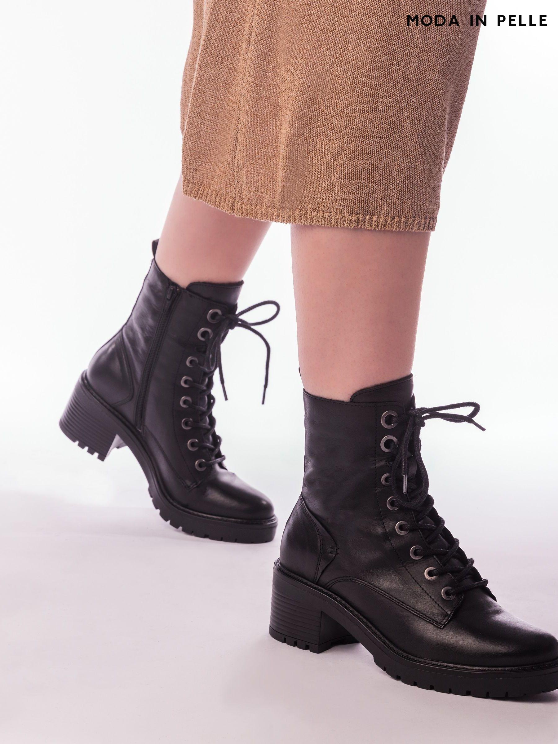 Moda In Pelle Black Standard Casual Boots Next Luxembourg
