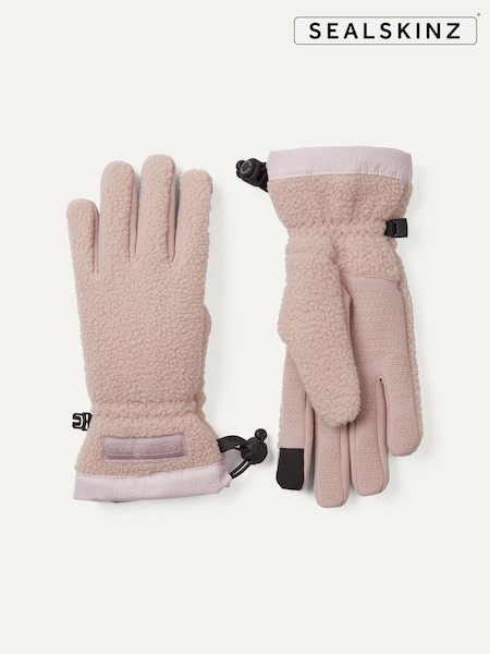 Sealskinz Pink Hoveton Waterproof Women{Sq}S Sherpa Fleece Gloves (Q49434) | €57