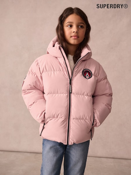 ורוד - Superdry Sports Puffer Coat (Q49517) | ‏241‏₪ - ‏251‏ ₪