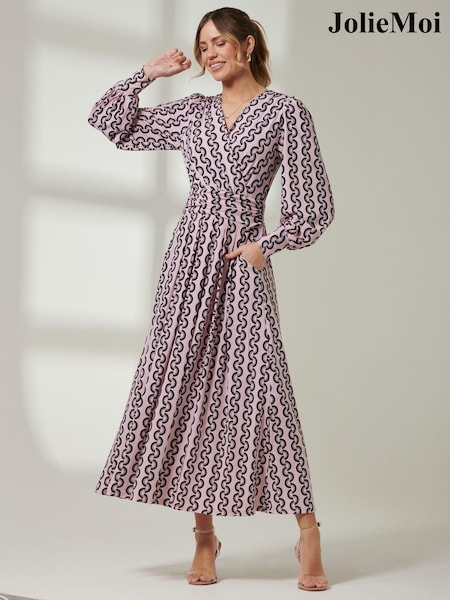 Jolie Moi Renea Long Sleeve Maxi Dress (Q49534) | 45 €