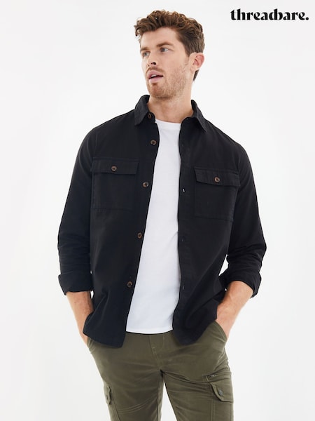 Черный - Threadbare Lightweight Jacket (Q49803) | €40