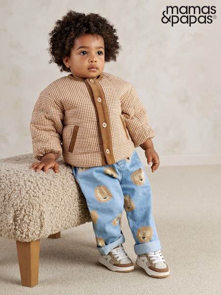 Коричневый - Mamas & Papas Check Jacket