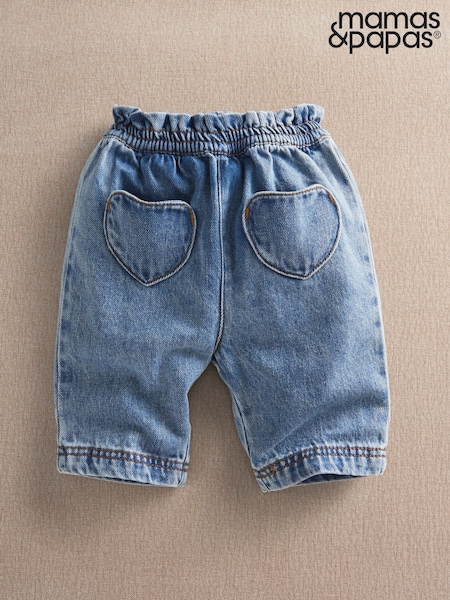 Blue - Mamas & Papas Heart Jeans