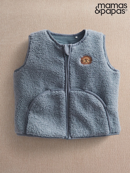 Blue - Mamas & Papas Born Wild Gilet