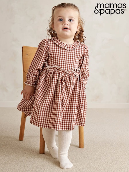 Red - Mamas & Papas Gingham Dress