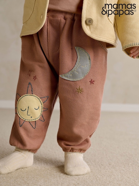 Brown - Mamas & Papas Applique Trousers