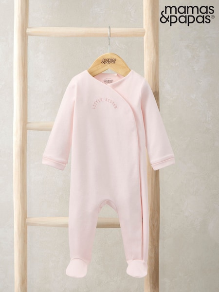 Pink - Mamas & Papas Little Sister Sleepsuit