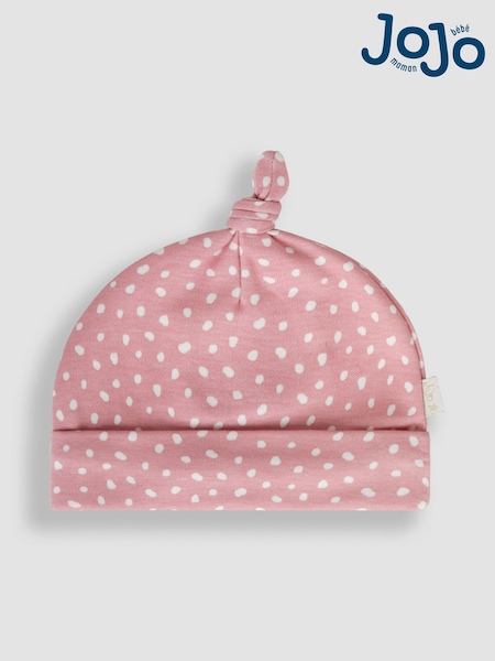 Rosa de lunares - JoJo Maman Bébé Print Cotton Baby Hat (Q50727) | 8 €