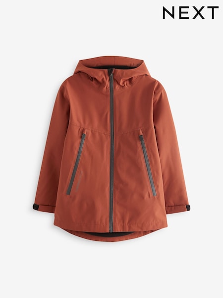 Red Waterproof Fleece Hooded Lined Coat (3-16yrs) (Q51538) | €20 - €26