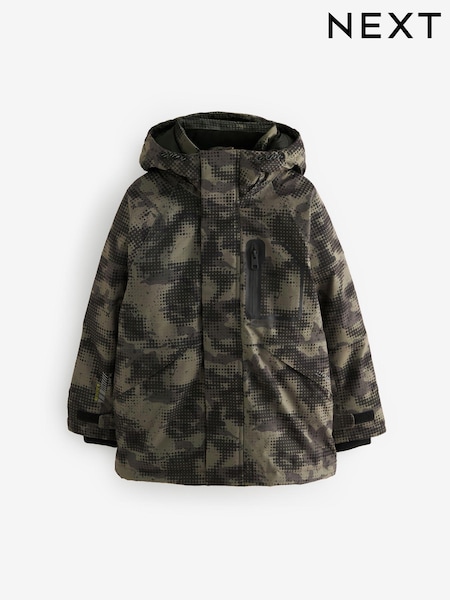 Neutral Abstract Camo Heavyweight Waterproof Jacket (3-16yrs) (Q51561) | kr680 - kr930