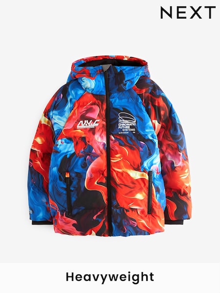 متعدد الألوان - Fleece Lined Hooded Padded Puffer Jacket (3-16yrs) (Q51576) | ‏32 د.إ.‏ - ‏ 42‏ د.إ.
