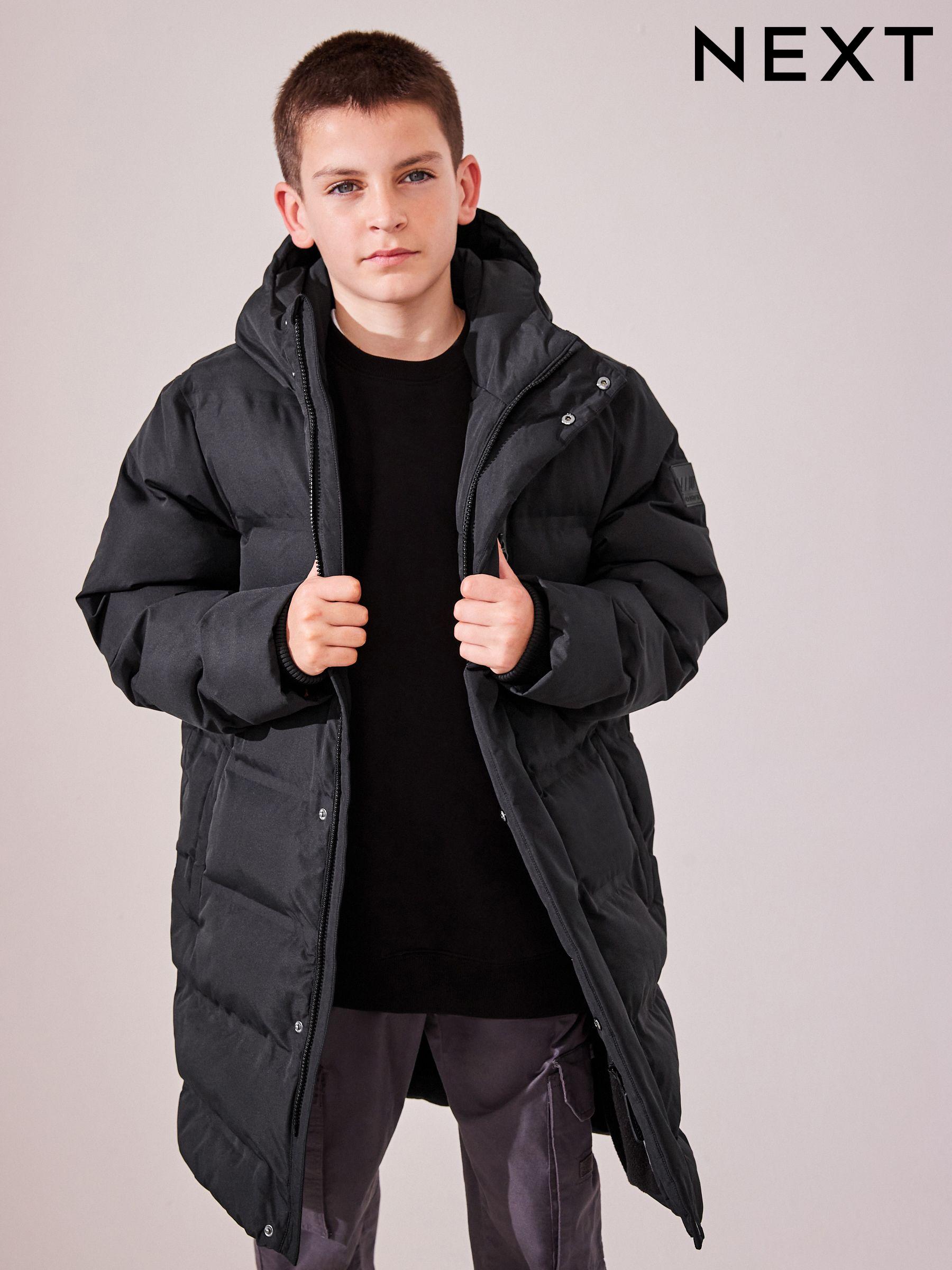 Boys coats black clearance