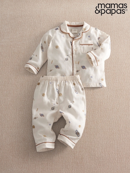 Белый - Mamas & Papas Planets Woven Pyjamas