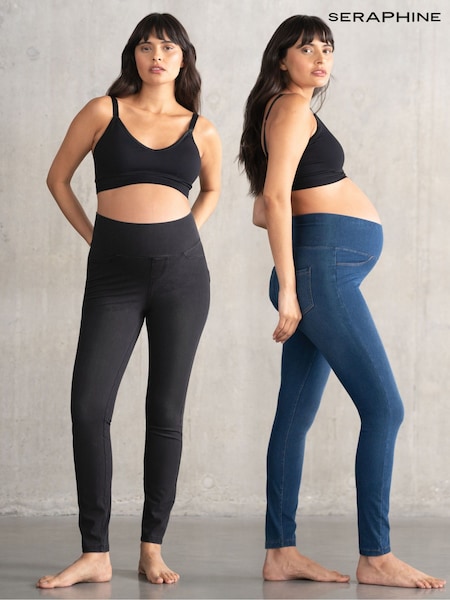 Seraphine Grey Maternity Jeggings 2 Pack (Q53025) | R$ 680