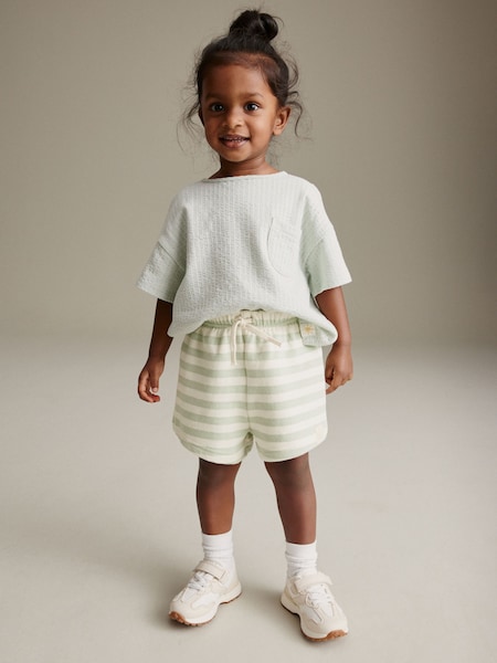 Verde - Striped Jersey Shorts (3mths-7yrs) (Q53119) | 34 LEI - 44 LEI