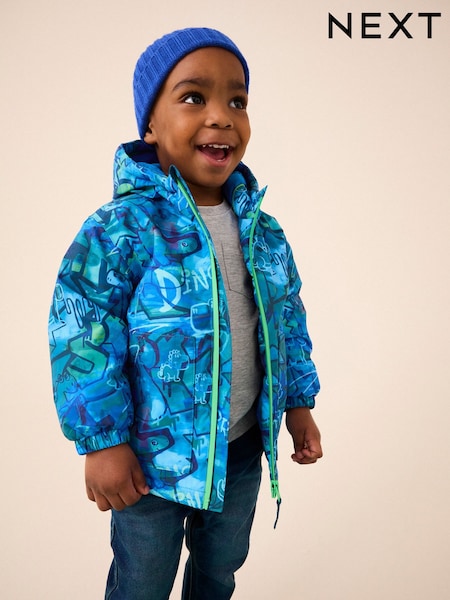 Graffiti bleumarin - Waterproof Warm Padded Coat (3mths-7yrs) (Q53244) | 129 LEI - 148 LEI