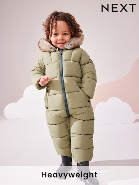 Sage Green Snowsuit (3mths-7yrs) (Q53258) | €33 - €37