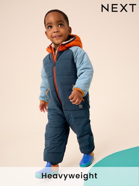 Blue Colourblock Snowsuit (3mths-7yrs) (Q53263) | €24 - €27