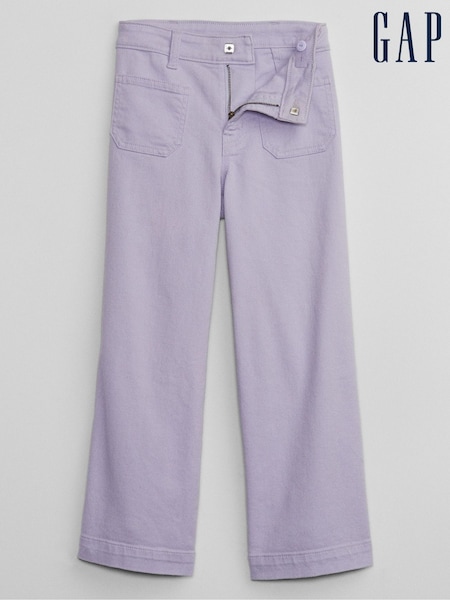 Flieder-Violett - Gap High Waisted Wide Leg Washwell Jeans (6-13yrs) (Q54445) | 19 €
