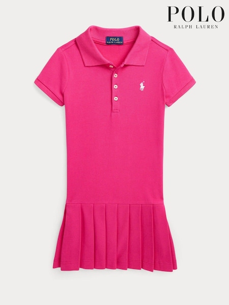 Polo Ralph Lauren Girls Pleated Stretch Mesh Polo Dress (Q54512) | 32 € - 35 €